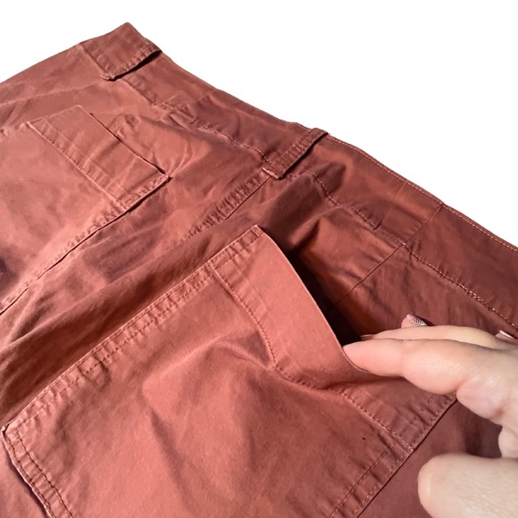 A New Day Women's Chinos Plus 18W Burgundy Red Straight Leg Ankle Stretch Office - Picture 8 of 14